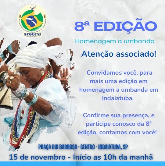 8 Homenagem ao Dia de Umbanda Indaiatuba